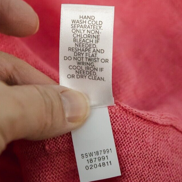 J. Jill Size XL Pink Caroline Boat Neck Long Sleeve Linen Cotton Blend Sweater - Picture 6 of 7